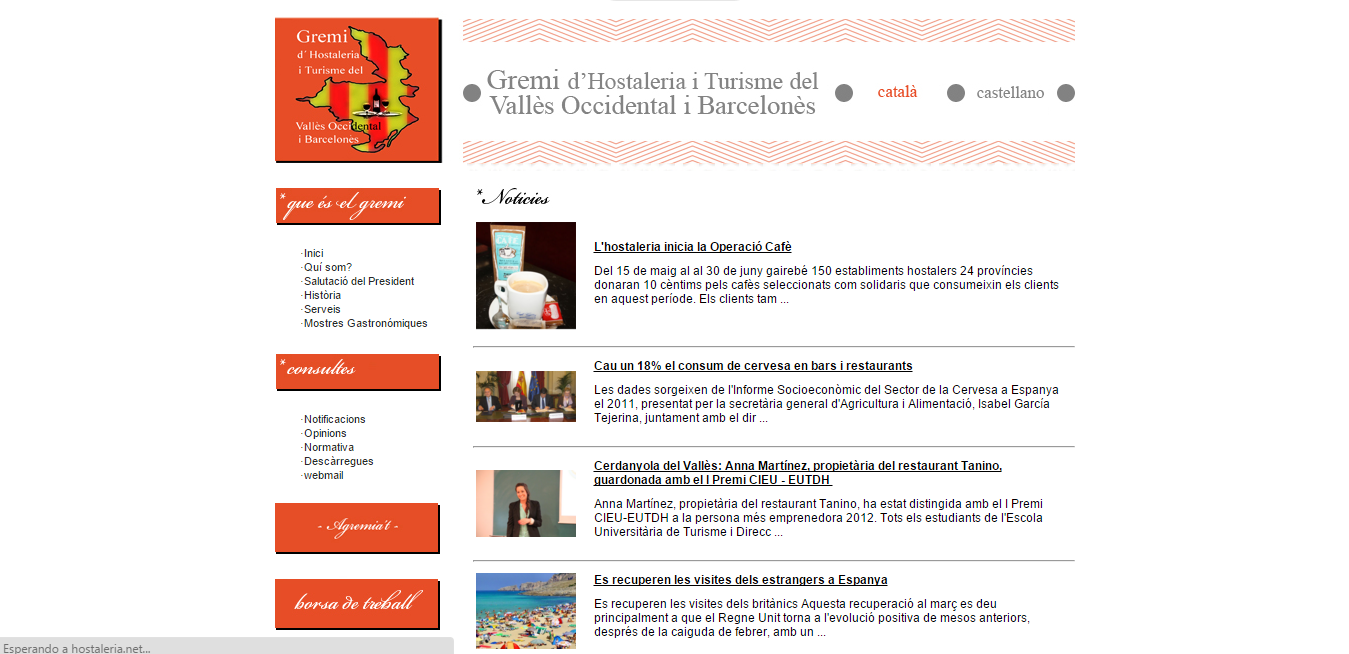 Gremi hostaleria Barcelones y Valles occidental