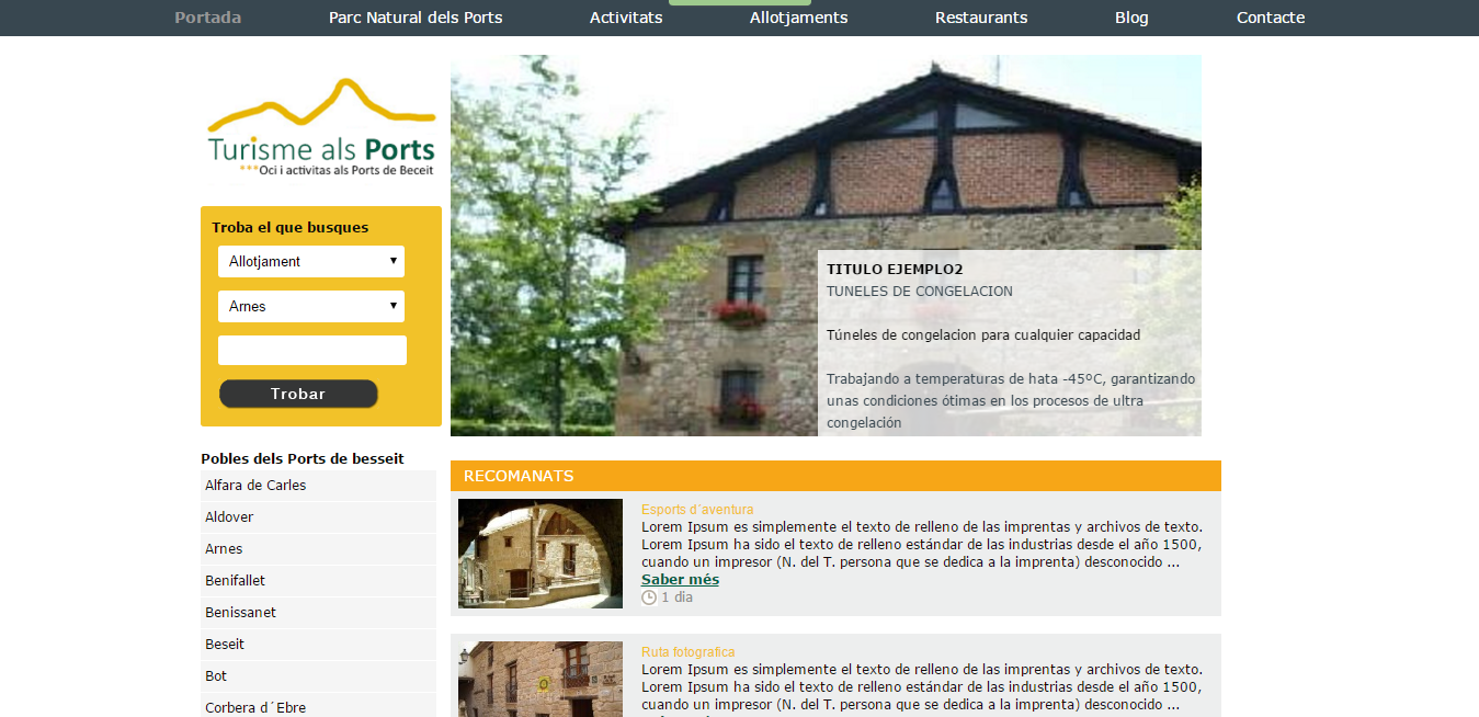 Turisme als ports de Beseit y Tortosa